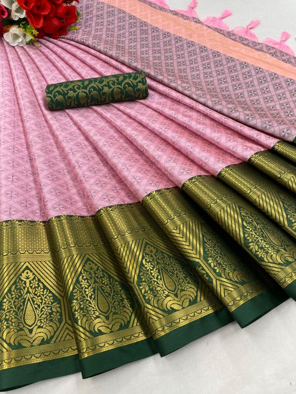 Aab Marvel Fancy Mercerised Copper Silk Saree Collection
